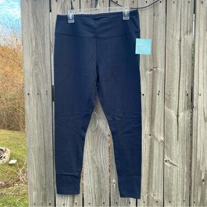 NWT CJ Banks X Navy Blue Athleisure Leisure Relaxed Leggings
